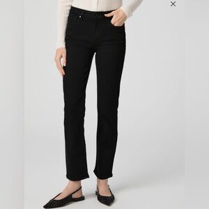PAIGE SKYLINE STRAIGHT Black Women's Jeans